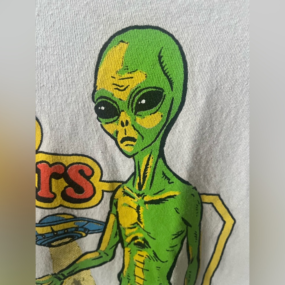 Steven Rhodes Don’t Talk To Strangers Safety Education Graphic Tee Off White XL